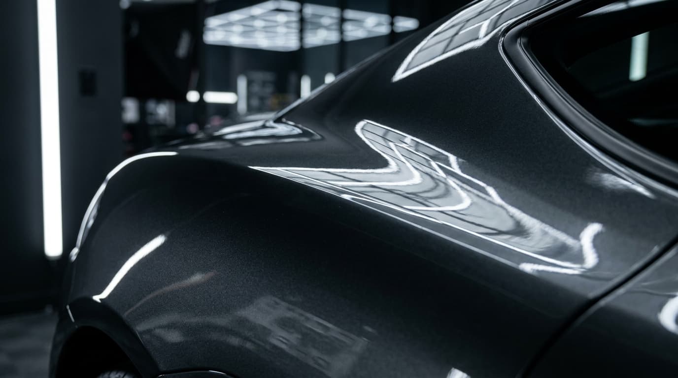 High-performance automotive body panel with crystalline borophene protective coating